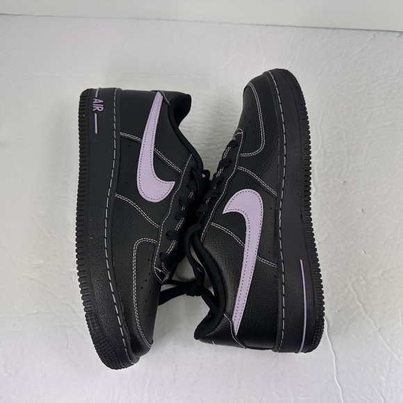 Nike Air Force 1 Lv8 Black Purple HJ4563-001 Sneaker Shoe Trainer Big Kid's - Picture 5 of 12